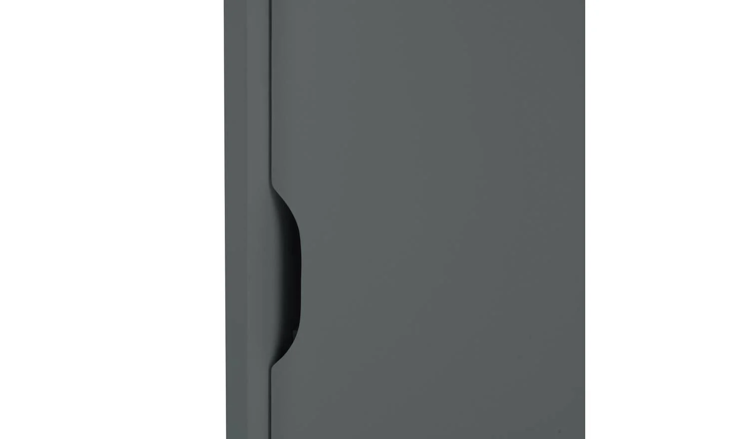Chloe 2 Door Shoe Storage Cabinet - Grey - Image 8