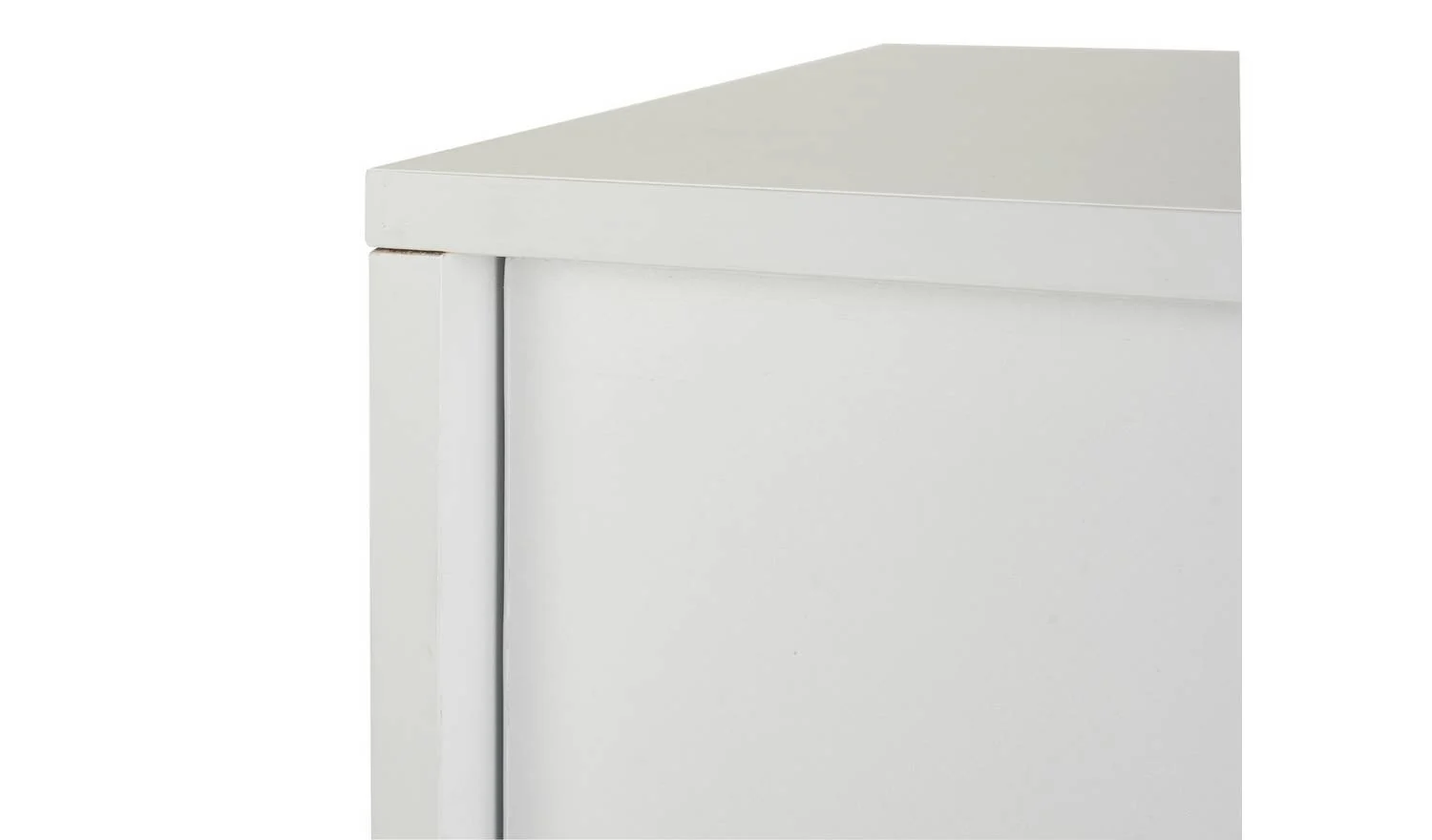 Chloe 2 Door Shoe Storage Cabinet White Hallway Entryway Furniture - Image 6