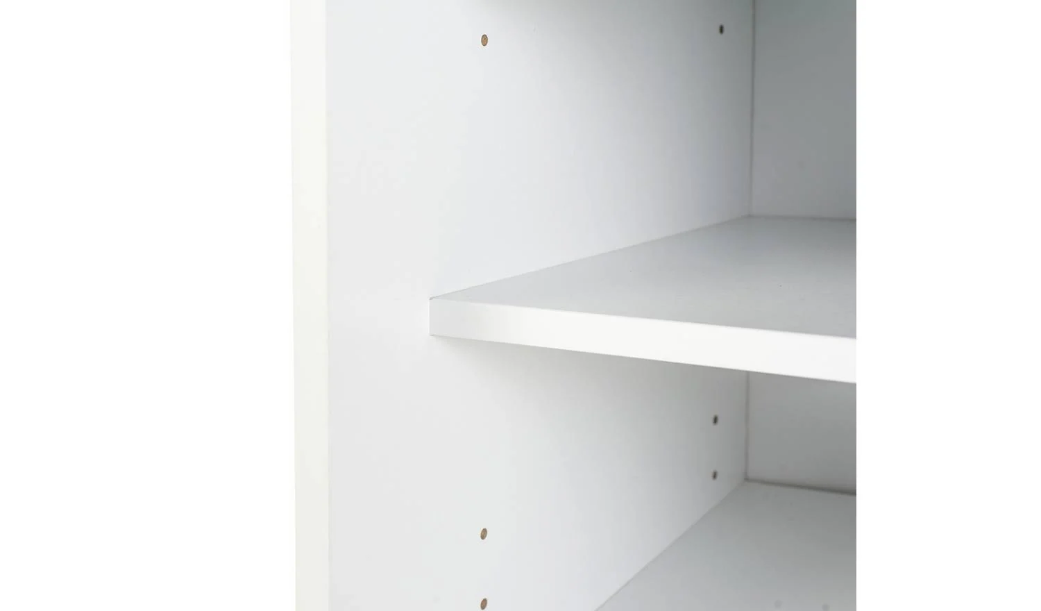 Chloe 2 Door Shoe Storage Cabinet White Hallway Entryway Furniture - Image 7