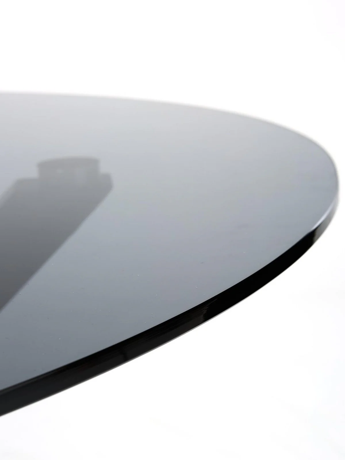 Chopstick 120cm Round Dining Table Black | Glass Top | 4 Seater - Image 4