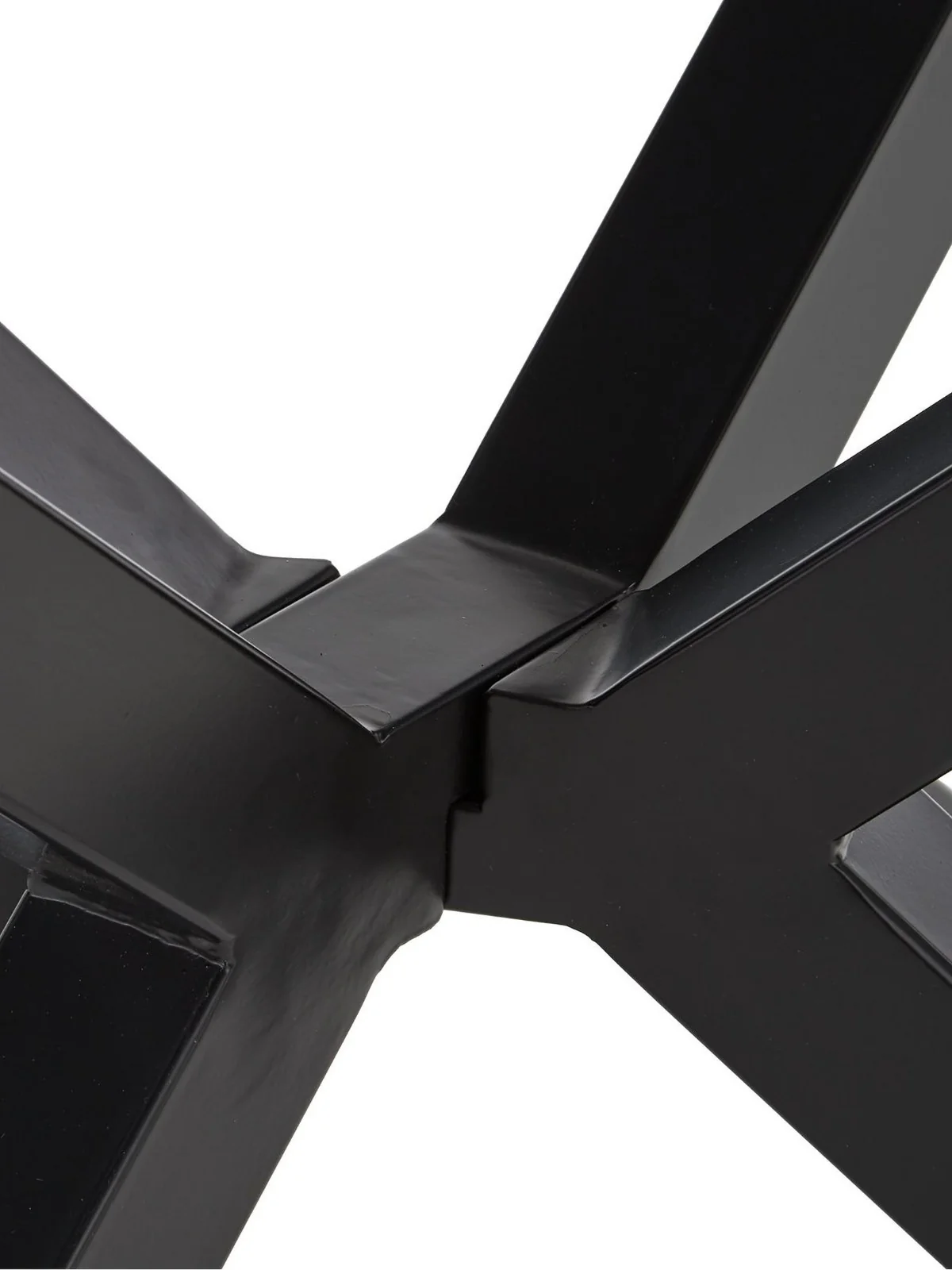 Chopstick 130 cm Rectangular Glass Top Dining Table Black Modern Kitchen - Image 5