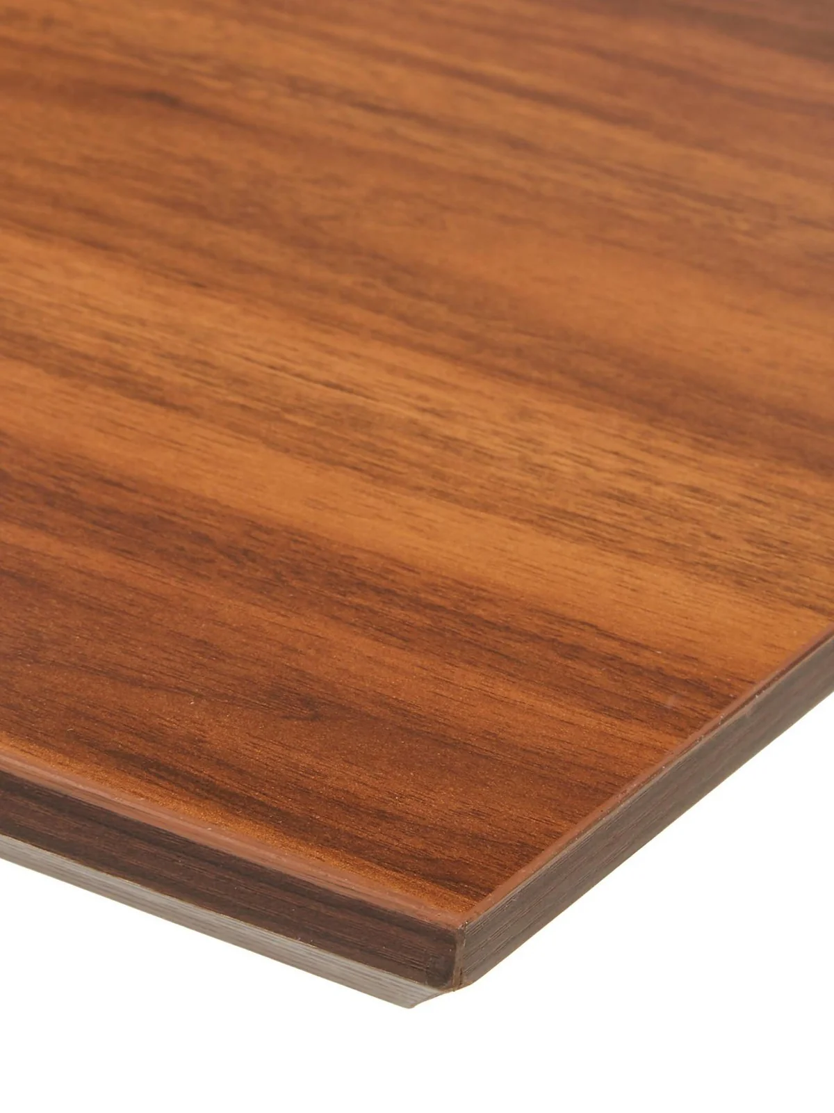 Chopstick 160x90cm Wood Top Dining Table Brown Black Metal Legs - Image 5