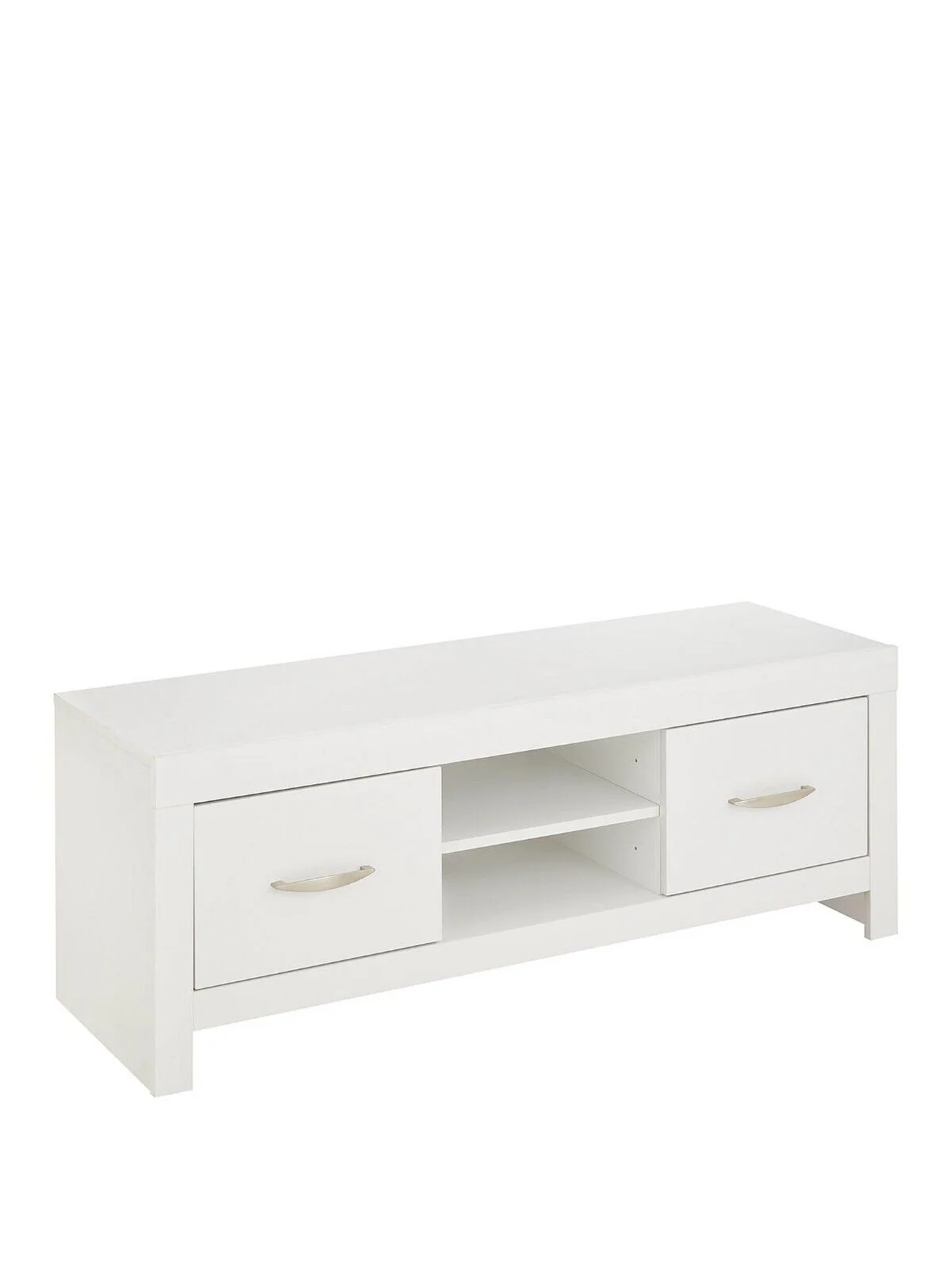 Clanford 3 Piece Package - TV Unit, Coffee Table and Lamp Table White - Image 3