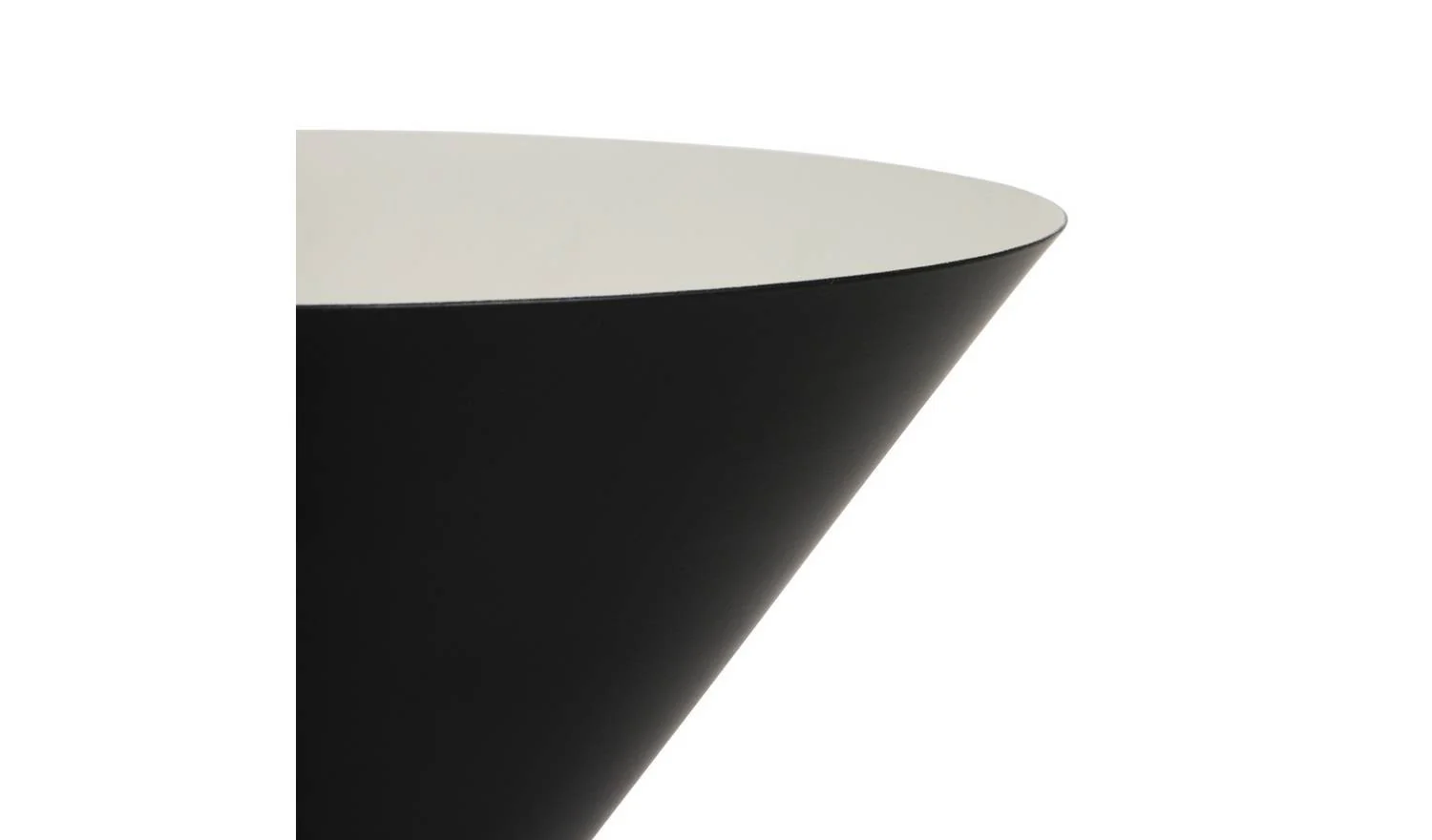 Cone Uplighter Floor Lamp Black Modern Reading Light Living Room - Image 4