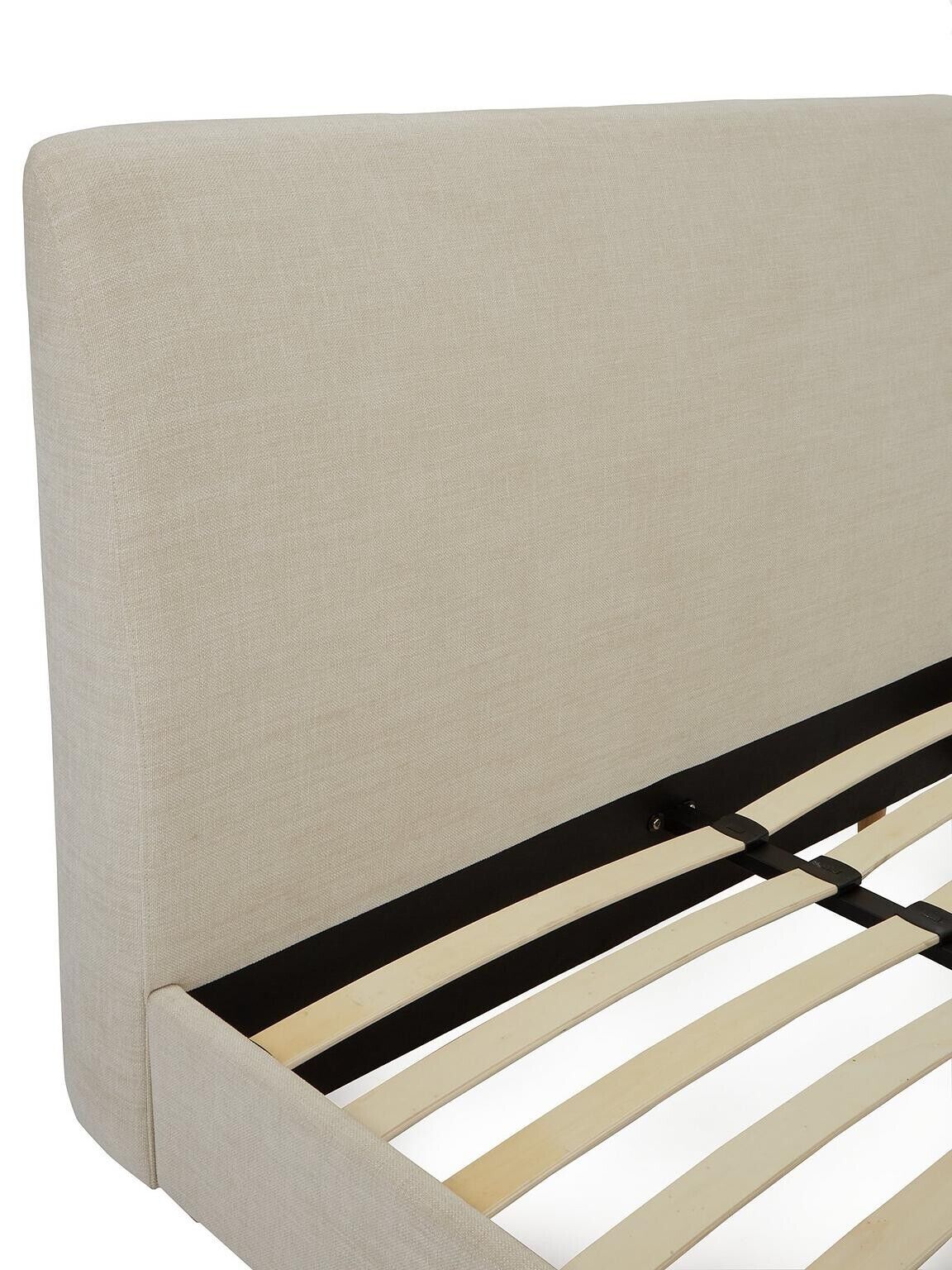 Cornwall King Bed Frame Grey Elegant and Comfortable Bedroom Furniture - Image 3