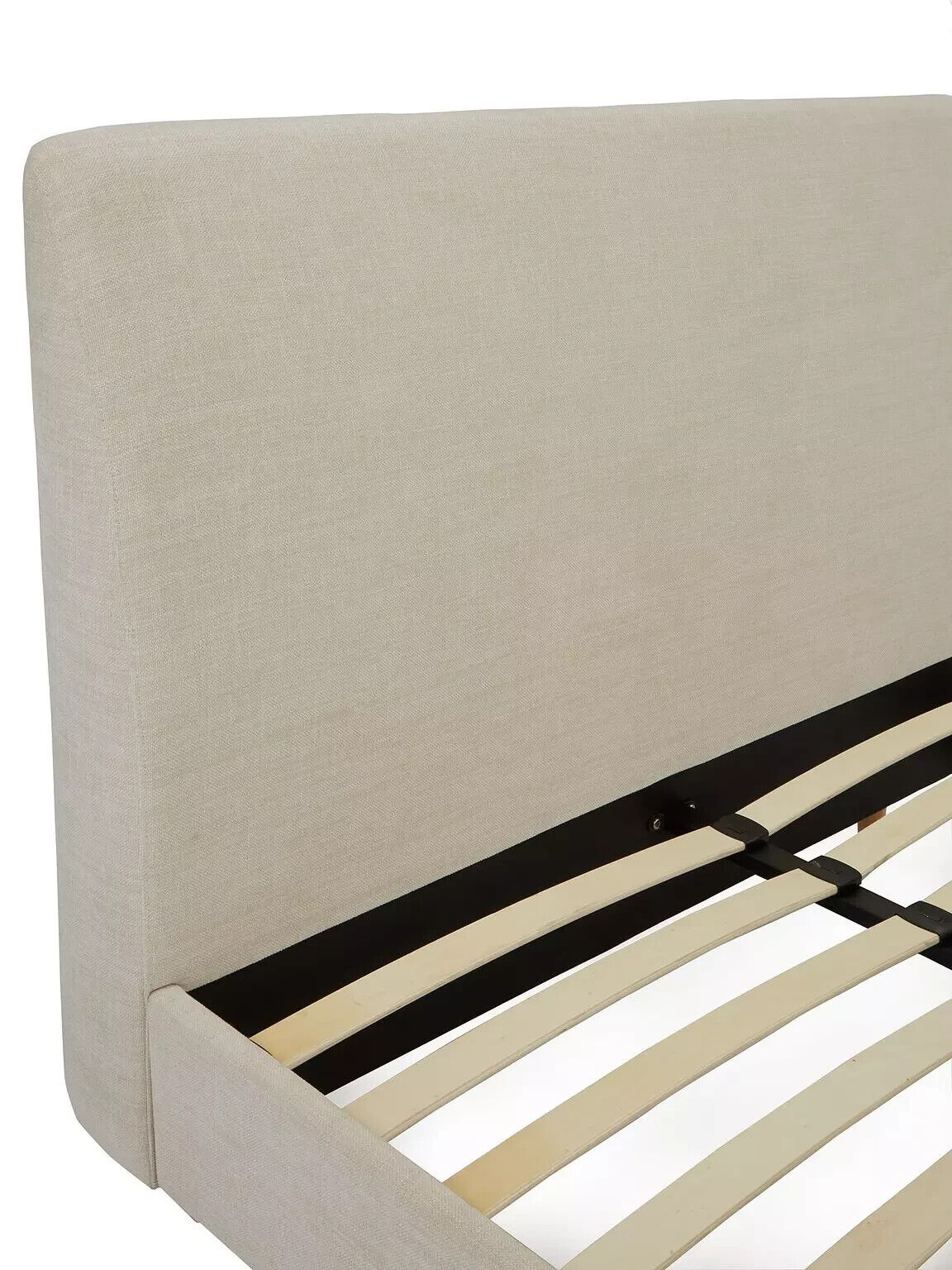 Cornwall King Bed Frame Grey Elegant and Comfortable Bedroom Furniture - Image 4