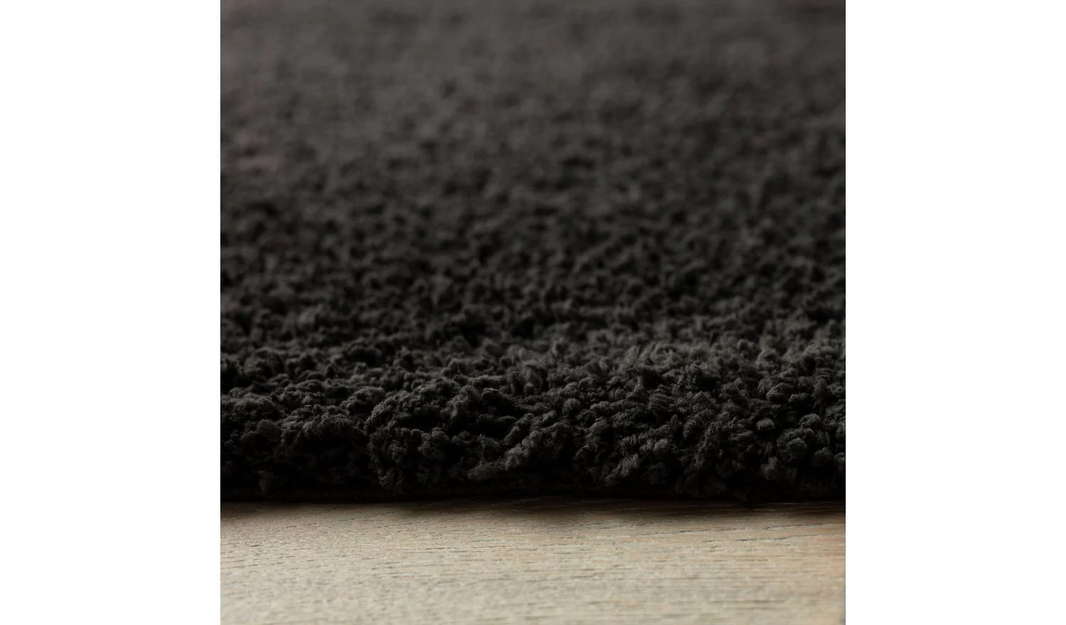 Cosy Black Shaggy Rug 160x230cm Living Room Bedroom Floor Soft - Image 3