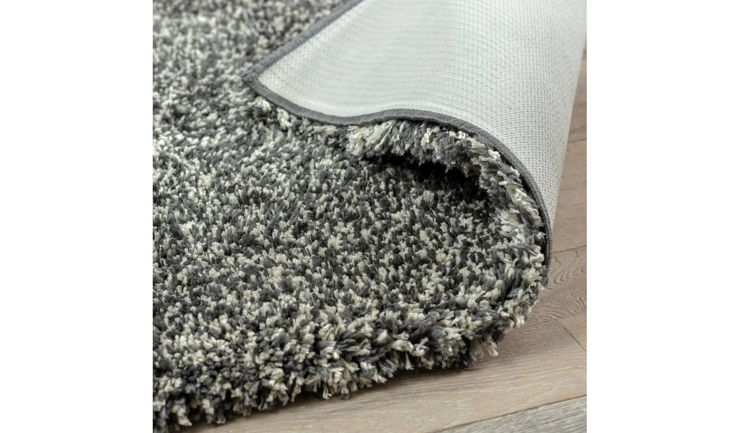 Cosy Grey Marl Shaggy Rug 120x170cm Soft Living Room Bedroom Floor - Image 5