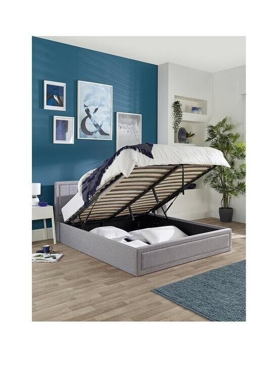 Cotswold Quilted Headboard Ottoman Bed King Spacious and Stylish Bed Solution - Image 2
