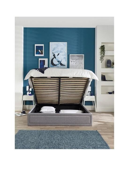 Cotswold Quilted Headboard Ottoman Bed King Spacious and Stylish Bed Solution - Image 3