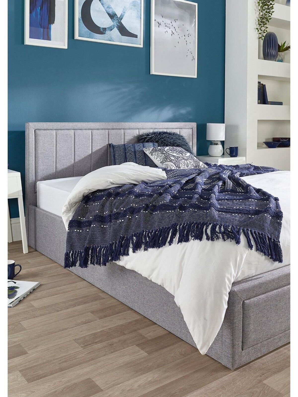 Cotswold Quilted Headboard Ottoman Bed King Spacious and Stylish Bed Solution - Image 4