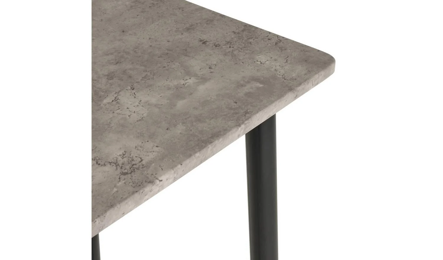 Crowe Grey Dining Table & 2 Grey Stools Kitchen Bar Set - Image 10