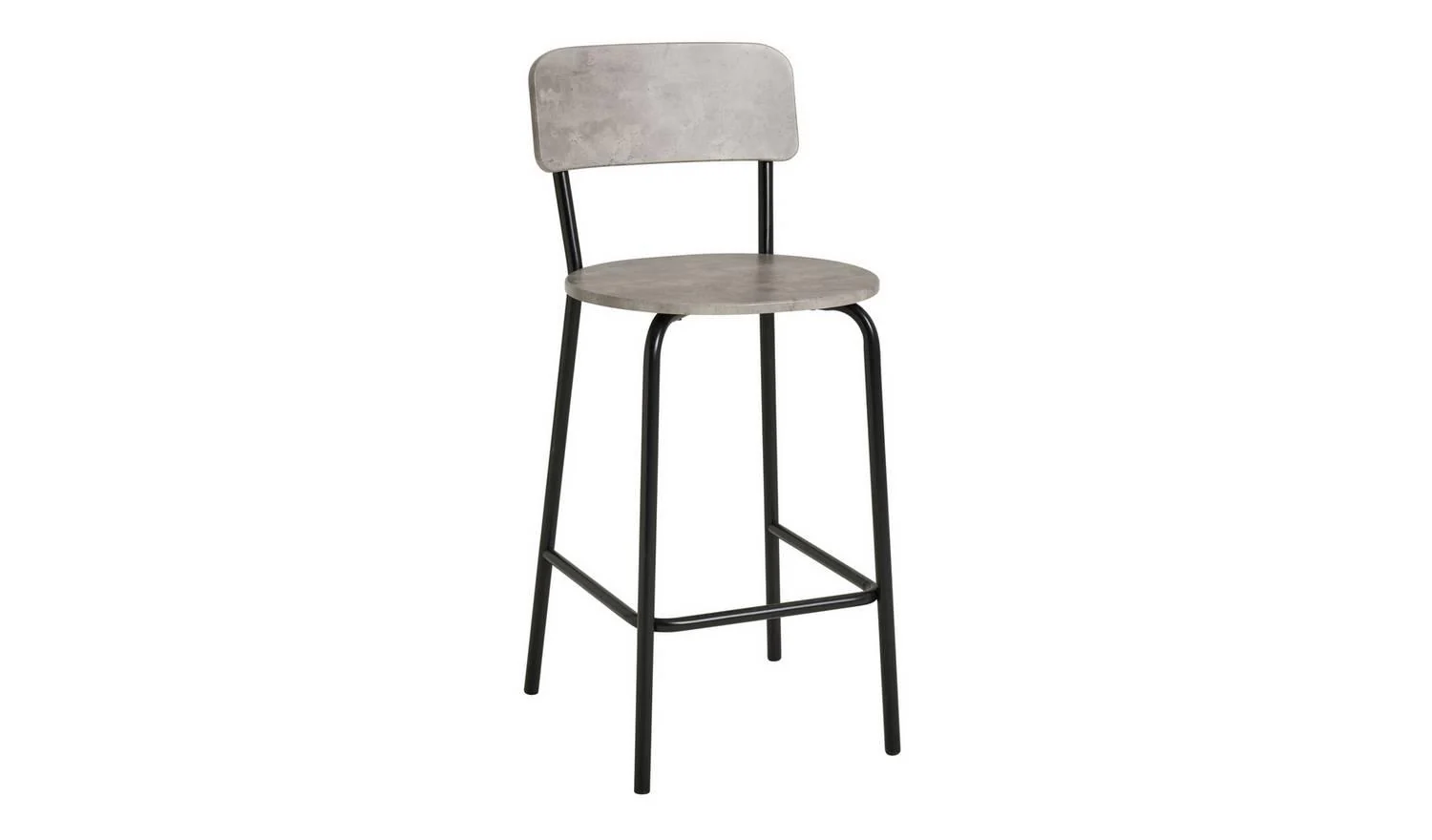 Crowe Grey Dining Table & 2 Grey Stools Kitchen Bar Set - Image 7