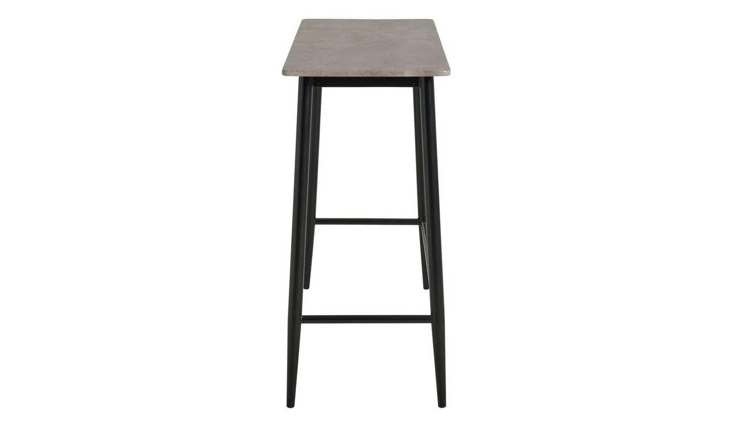 Crowe Grey Dining Table & 2 Grey Stools Kitchen Bar Set - Image 8