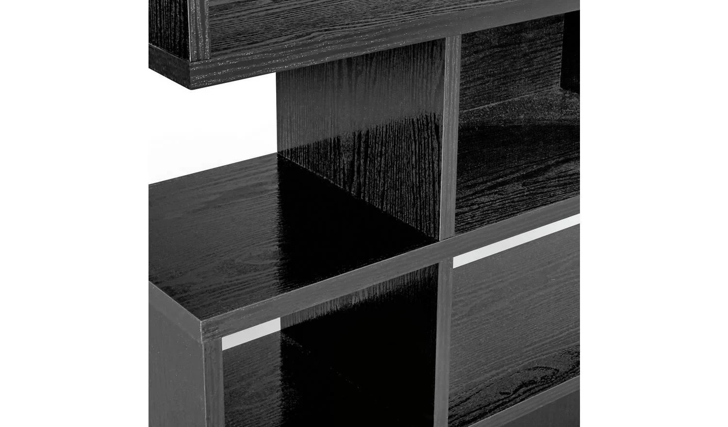Cubes Short Shallow Shelving Unit - Black - Image 7