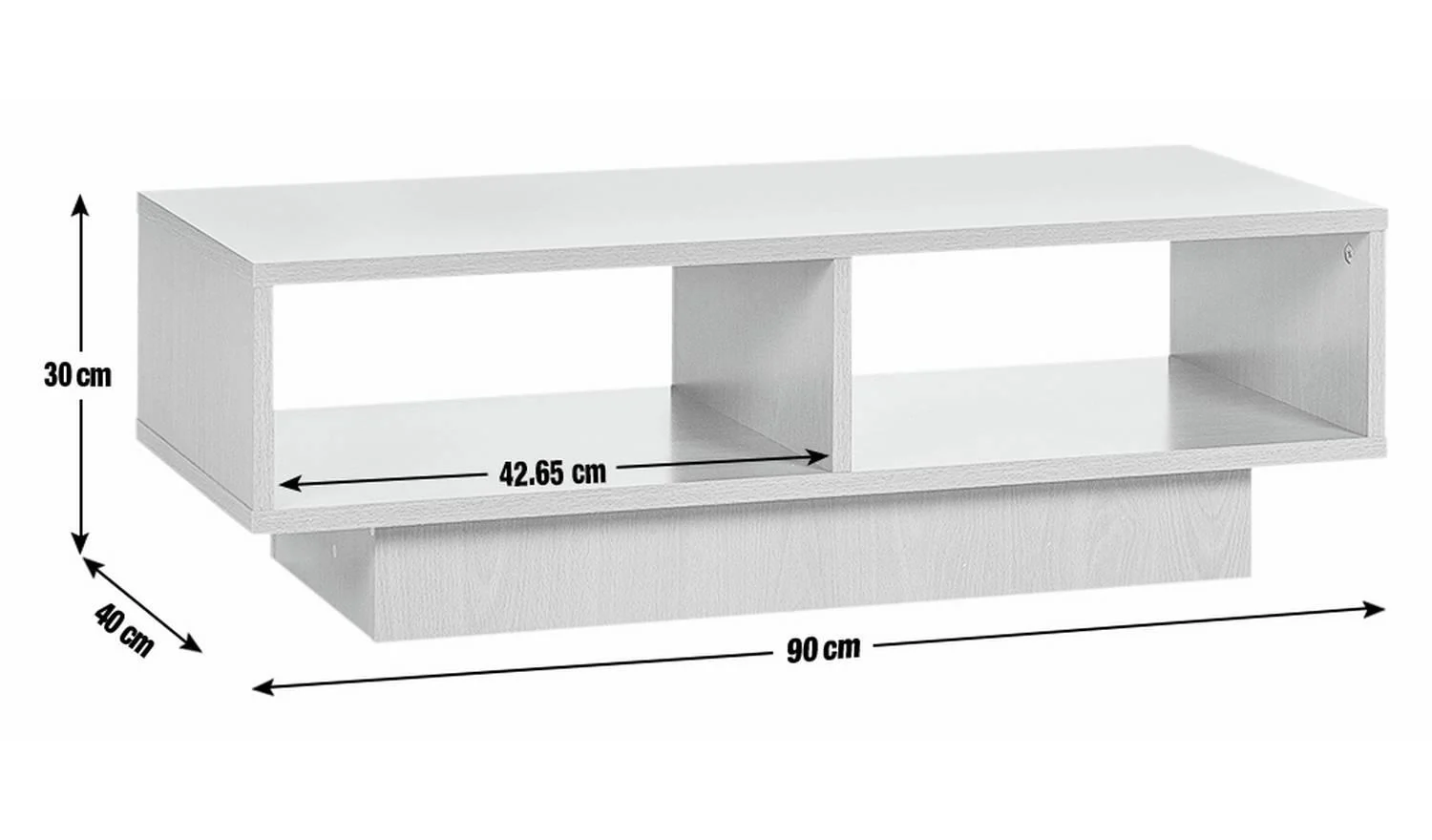 Cubes TV Unit White Media Stand Storage Cabinet Living Room Furniture - Image 2