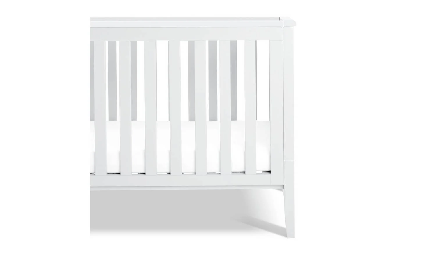 Cuggl Canterbury Nursery Cot Bed White Stylish Kids Bedroom Furniture - Image 4