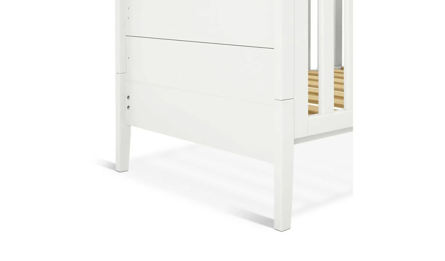 Cuggl Canterbury Nursery Cot Bed White Stylish Kids Bedroom Furniture - Image 6