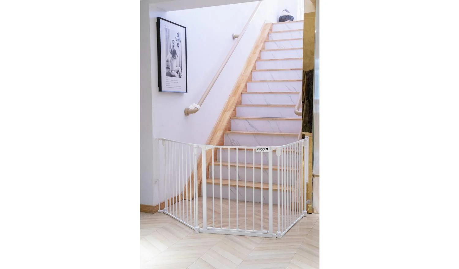 Cuggl XXL Wall Fix Room Divider Safety Gate Extra Wide 89-224cm - Image 2