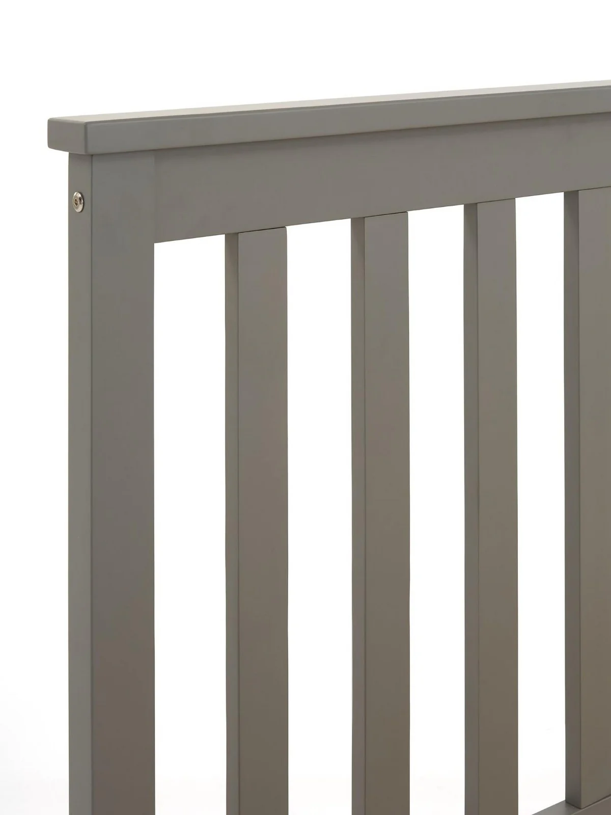 Dawson Wooden Single Bed Grey | Pine Slatted Headboard | Country Cottage Style - Image 4