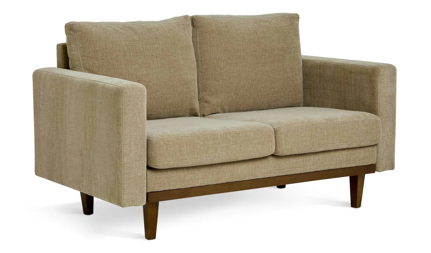 Della Fabric 2 Seater Sofa Natural Modern Living Room Furniture Comfort - Image 2