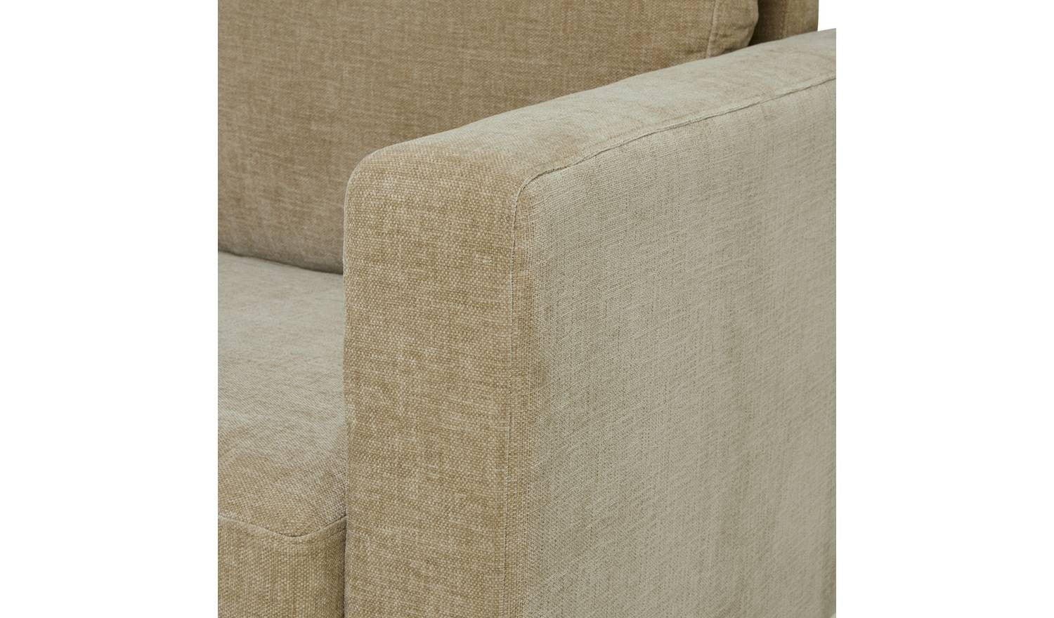 Della Fabric 2 Seater Sofa Natural Modern Living Room Furniture Comfort - Image 6