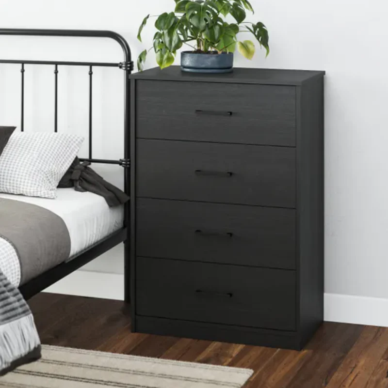 Dorel BrEZ Build Pearce Dresser 4 drawer Black Oak - Image 5