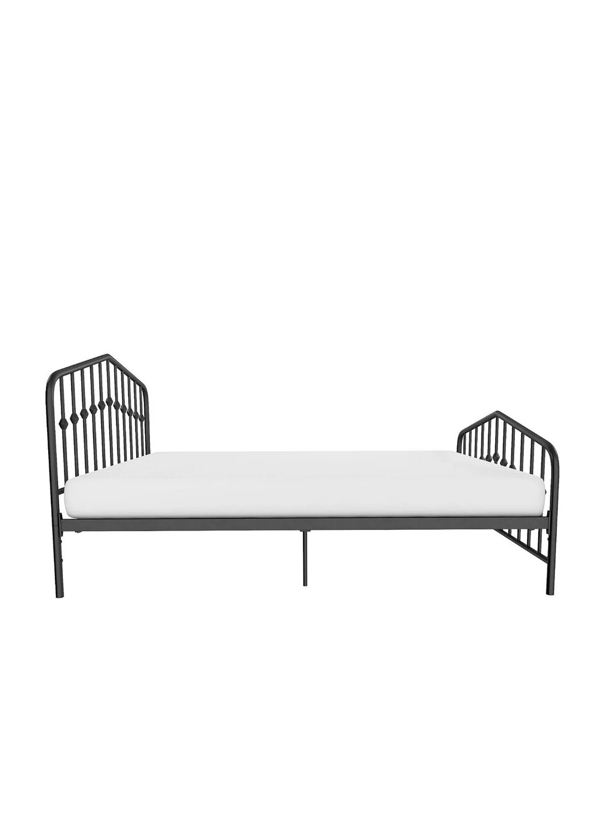 Dorel Home Bushwick Metal Double Bed Black Stylish and Strong Bed Frame - Image 3