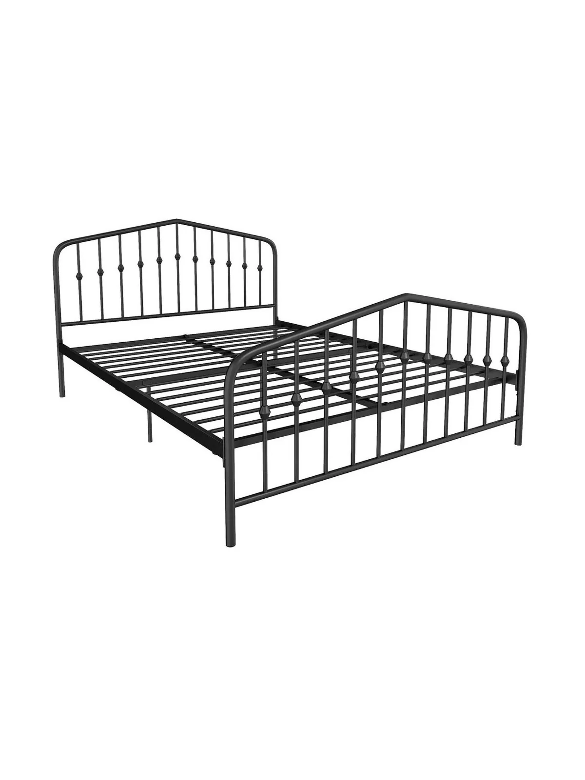 Dorel Home Bushwick Metal Double Bed Black Stylish and Strong Bed Frame - Image 5