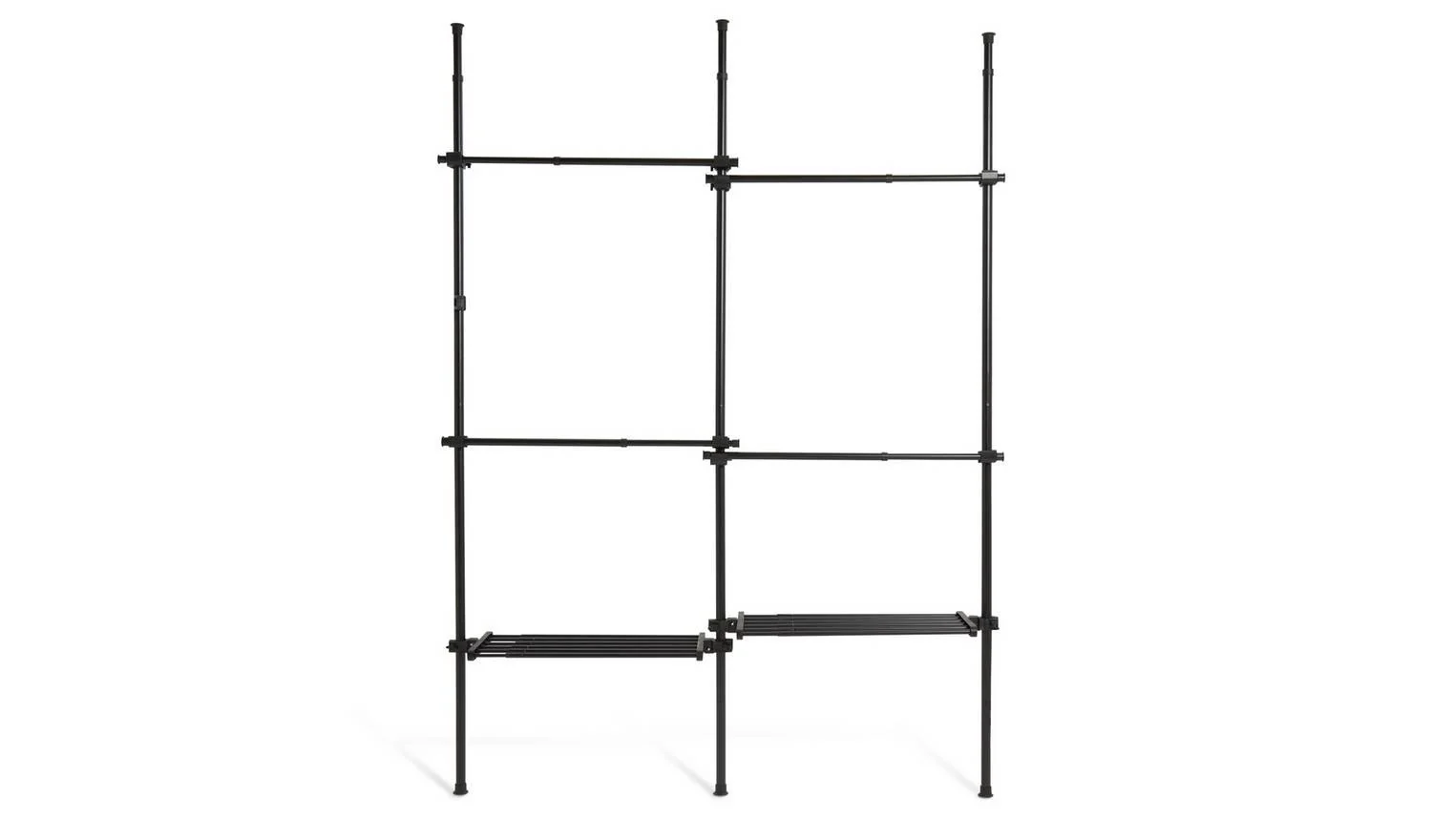 Double Adjustable Ceiling Rail Black For Living Room Bedroom Decor - Image 3