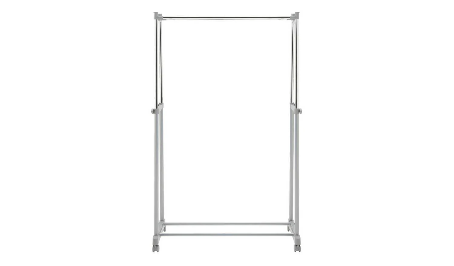 Double Clothes Rail - Grey - Image 3