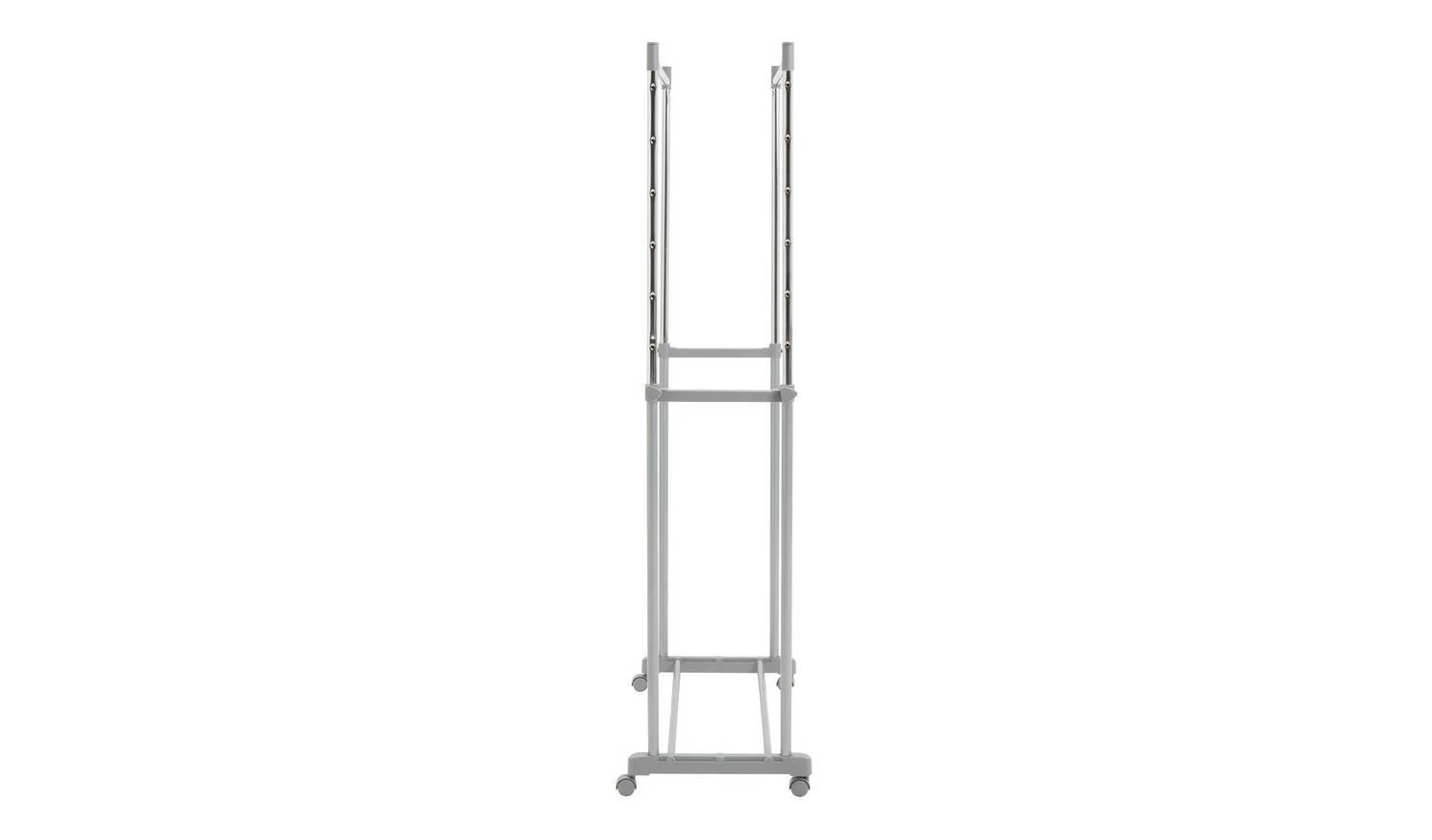 Double Clothes Rail - Grey - Image 4