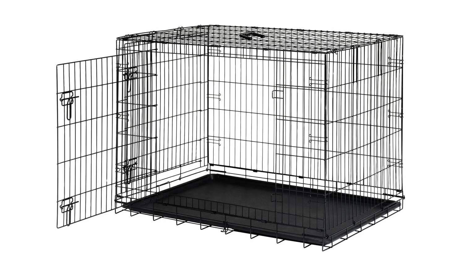 Double Door 42 inch Pet Cage Extra Large Heavy Duty Metal Secure - Image 2