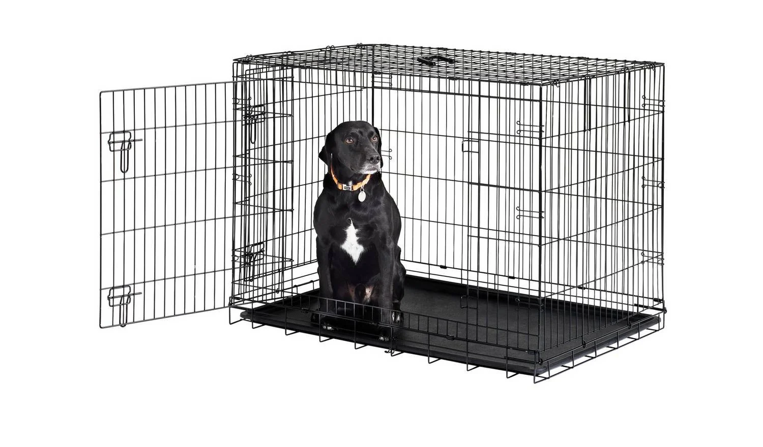 Double Door 42 inch Pet Cage Extra Large Heavy Duty Metal Secure - Image 4