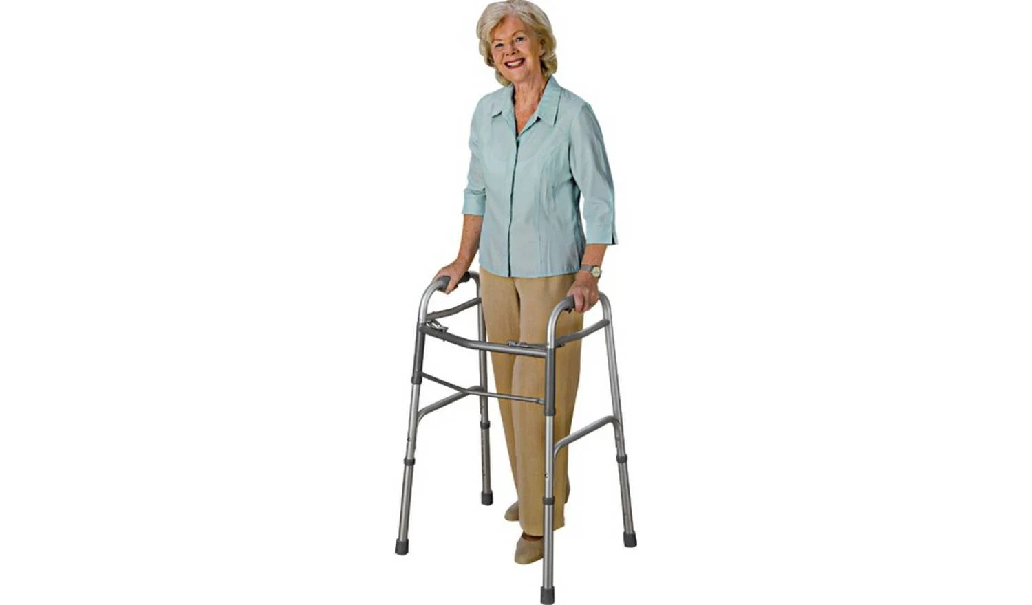 Drive Devilbiss Height Adjustable Folding Walking Frame Mobility Aid - Image 2