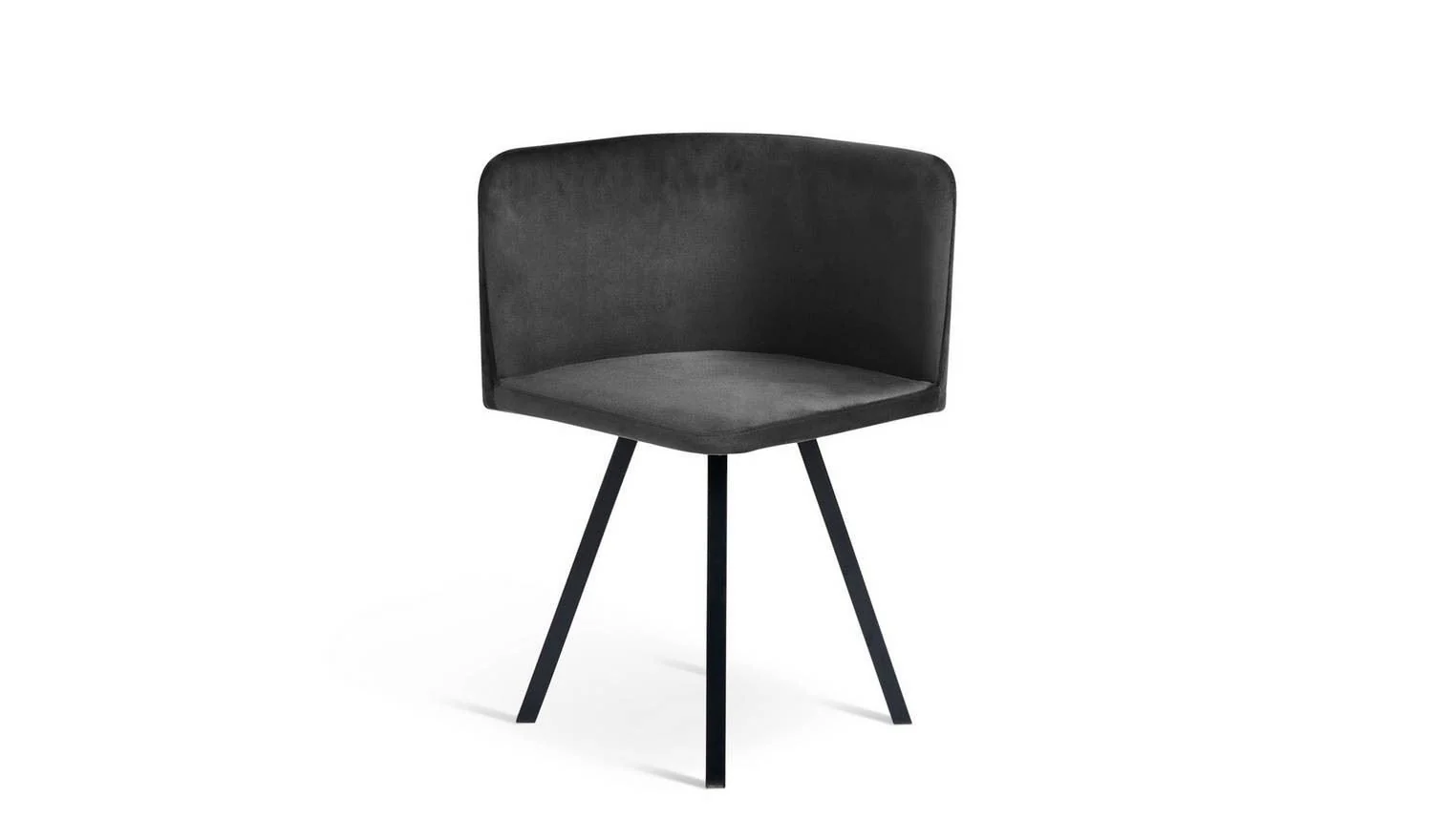Elsie Black Dining Table & 4 Charcoal Chairs - Image 7