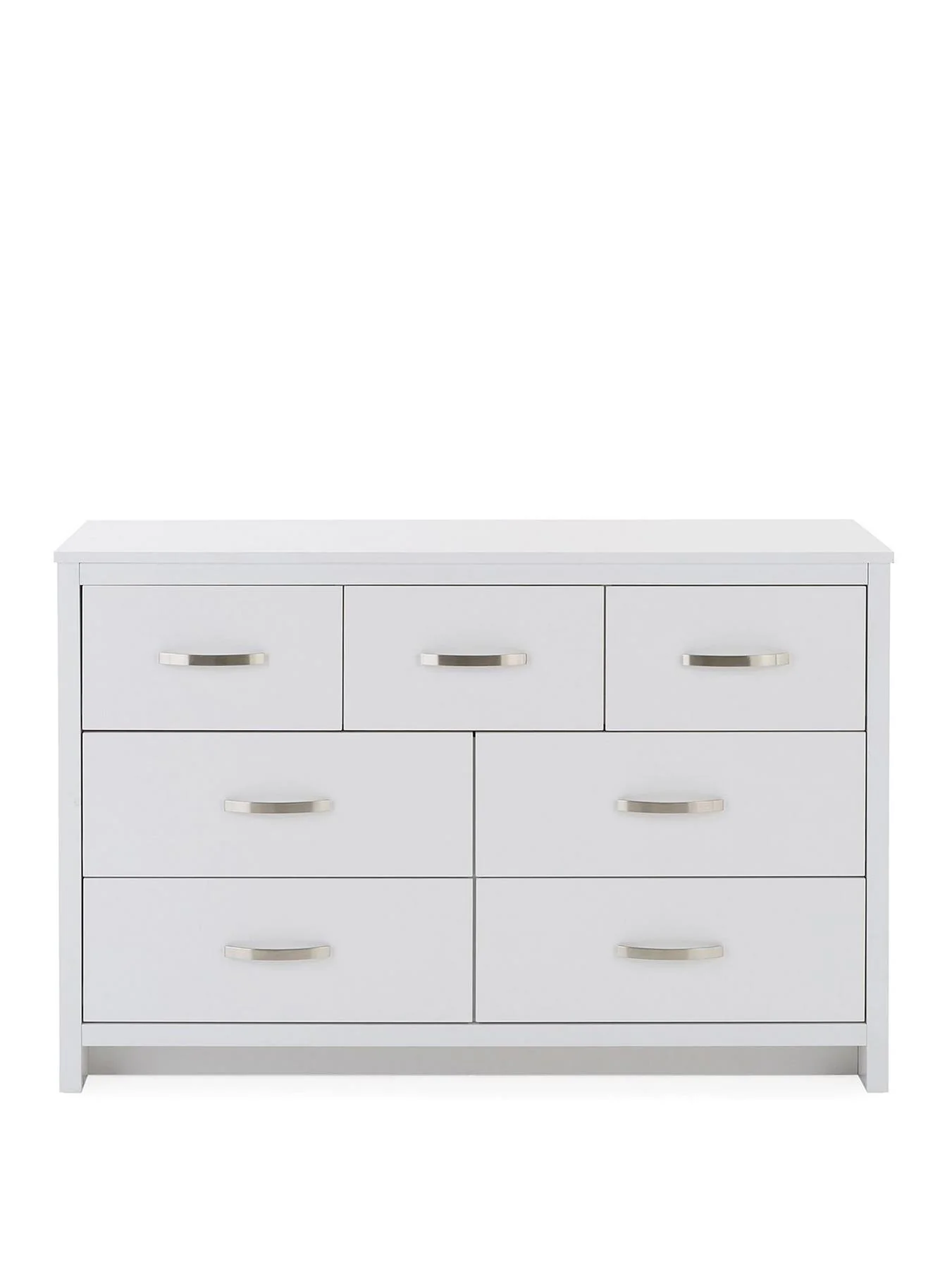 Ely 3 + 4 Drawer Chest White Storage Organiser Bedroom Furniture - Image 2