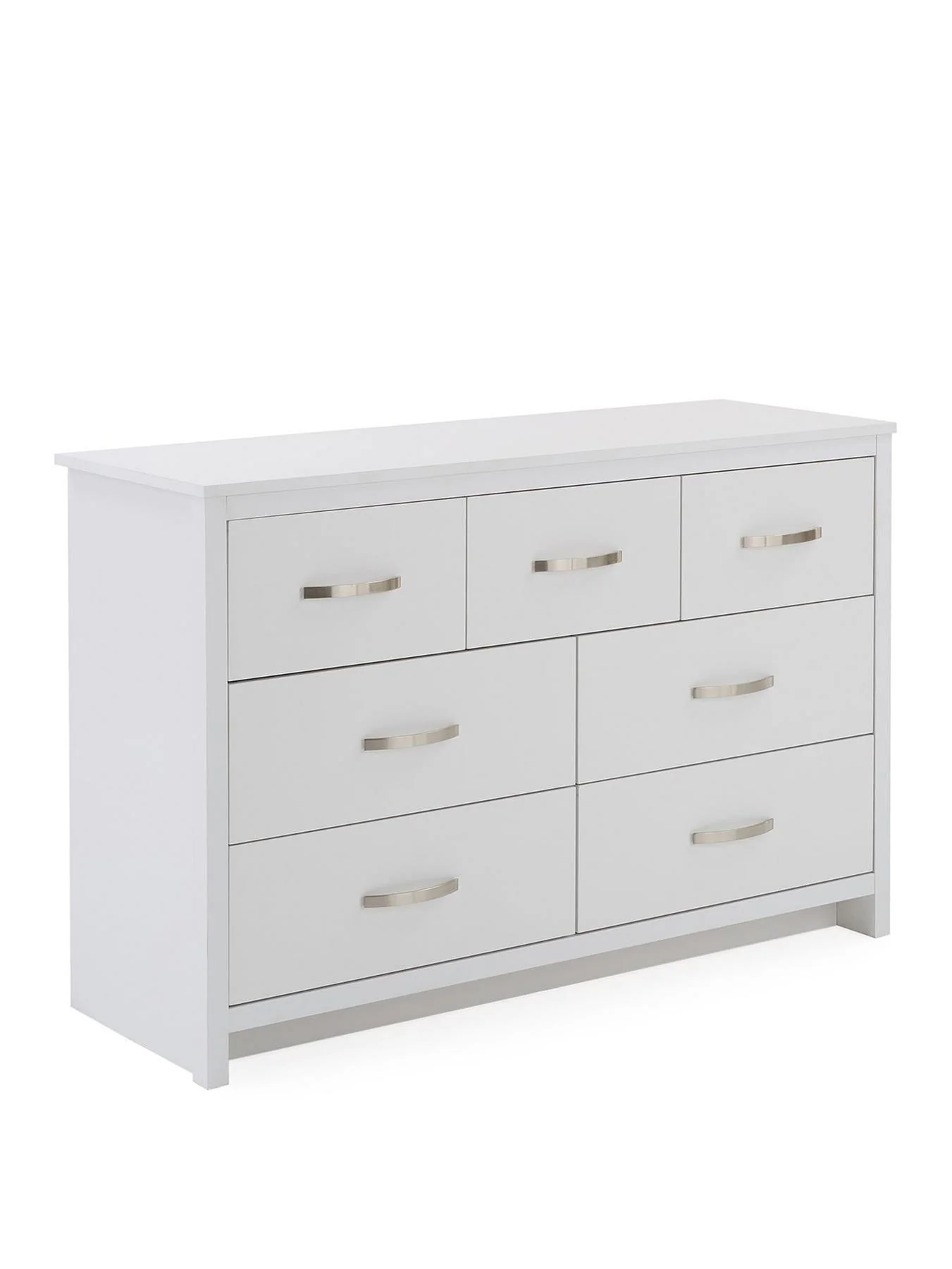 Ely 3 + 4 Drawer Chest White Storage Organiser Bedroom Furniture - Image 3