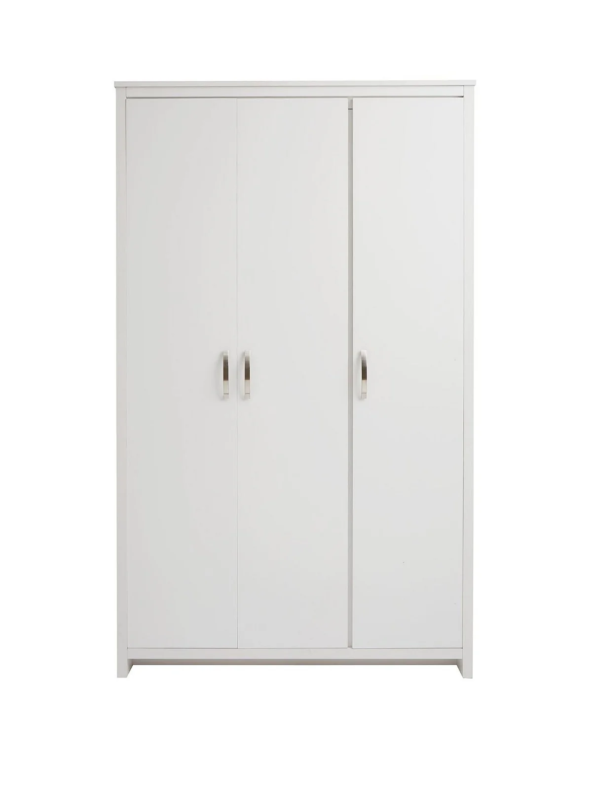 Ely 3 Door Wardrobe White | Modern Storage with Multi-Rail Interior | Bedroom - Image 2
