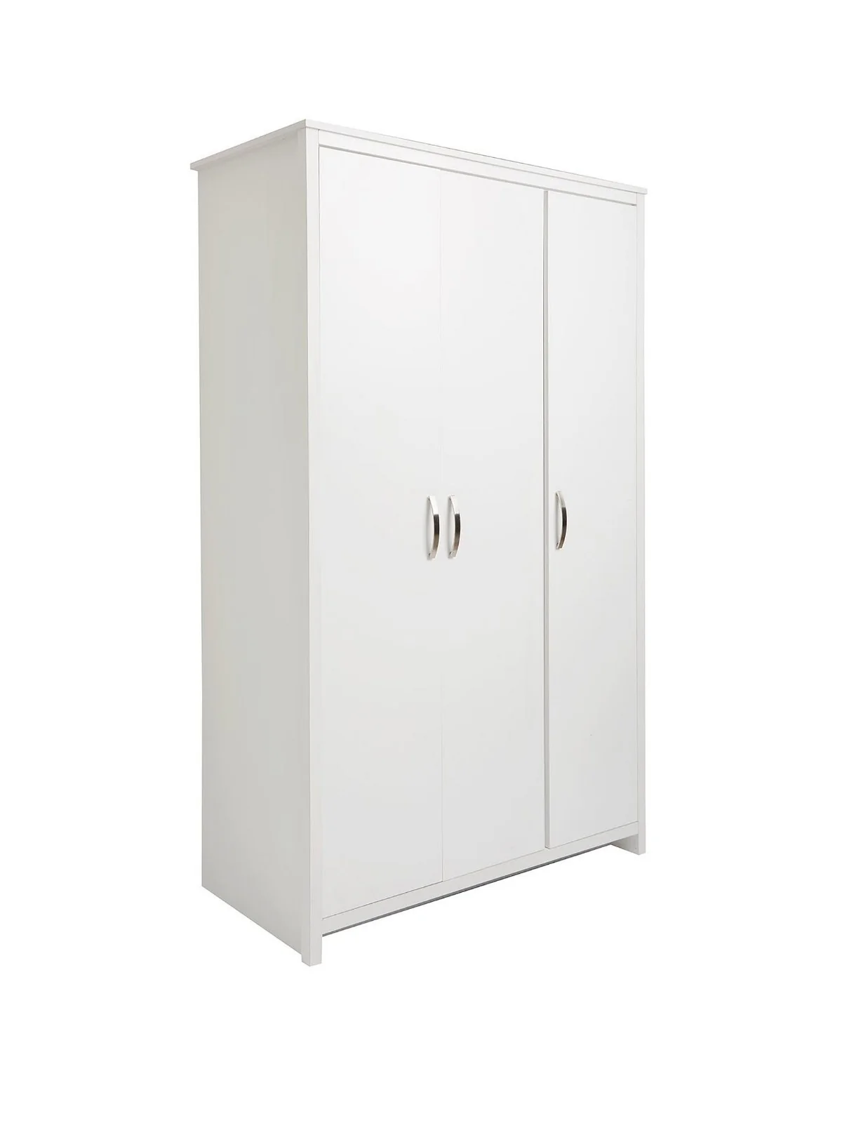 Ely 3 Door Wardrobe White | Modern Storage with Multi-Rail Interior | Bedroom - Image 3