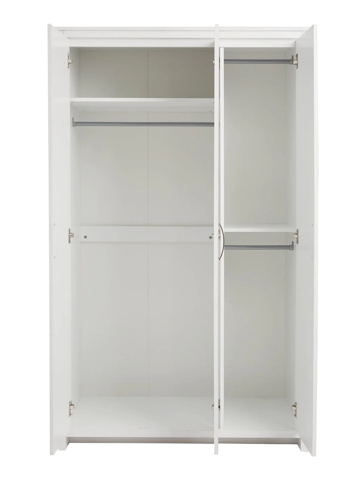 Ely 3 Door Wardrobe White | Modern Storage with Multi-Rail Interior | Bedroom - Image 4