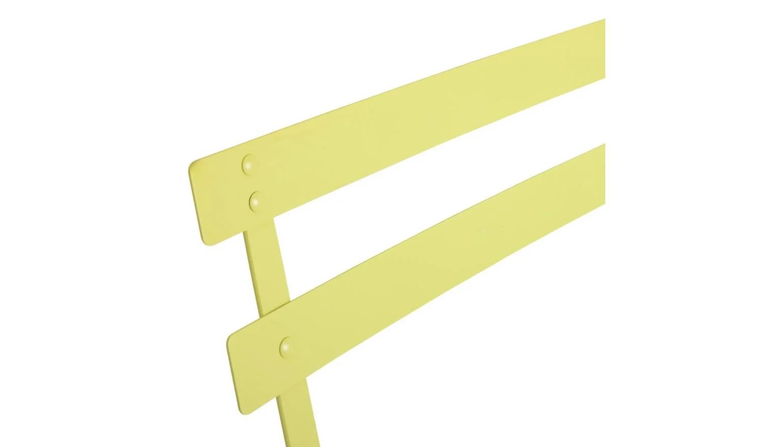 Eve 2 Seater Folding Metal Garden Bistro Set Yellow Patio Furniture - Image 7