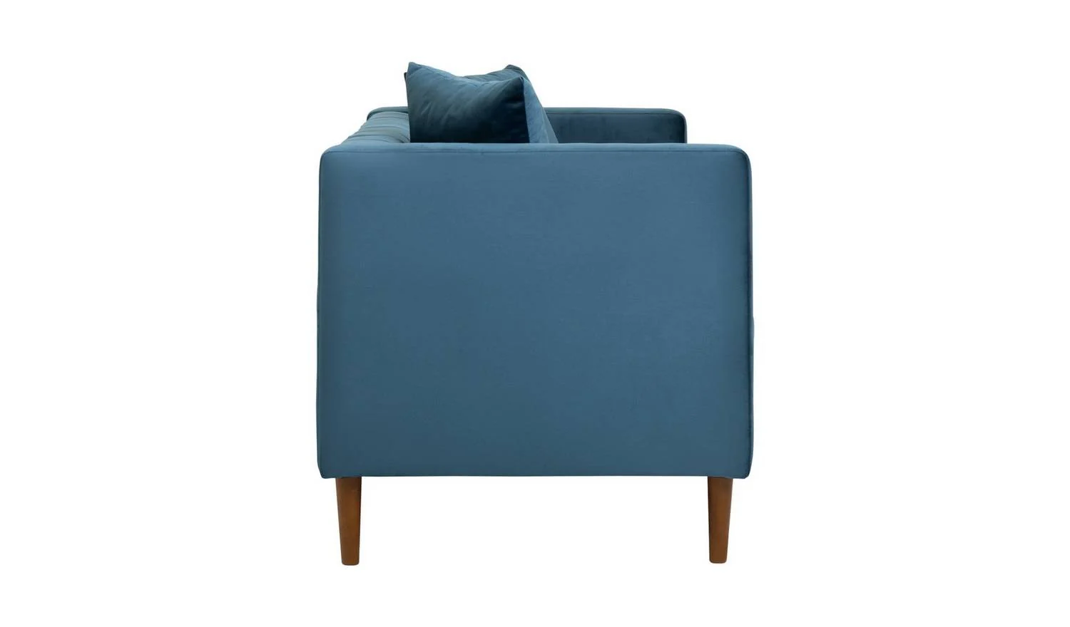 Everly Velvet 2 Seater Sofa - Blue - Image 6