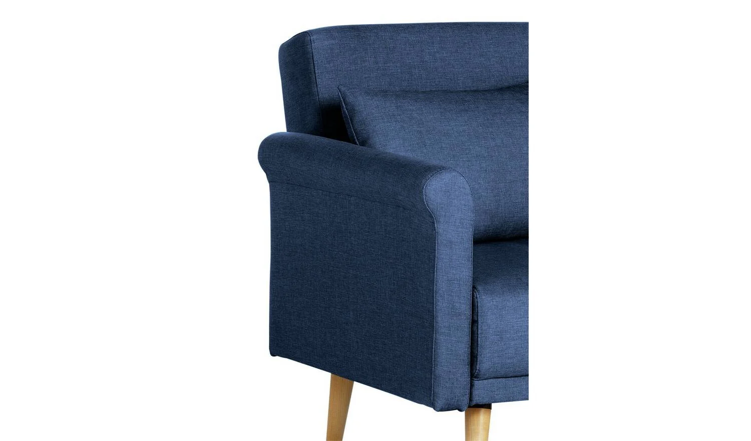 Evie Fabric 2 Seater Sofa Navy Blue Modern Living Room Furniture Comfort - Image 7