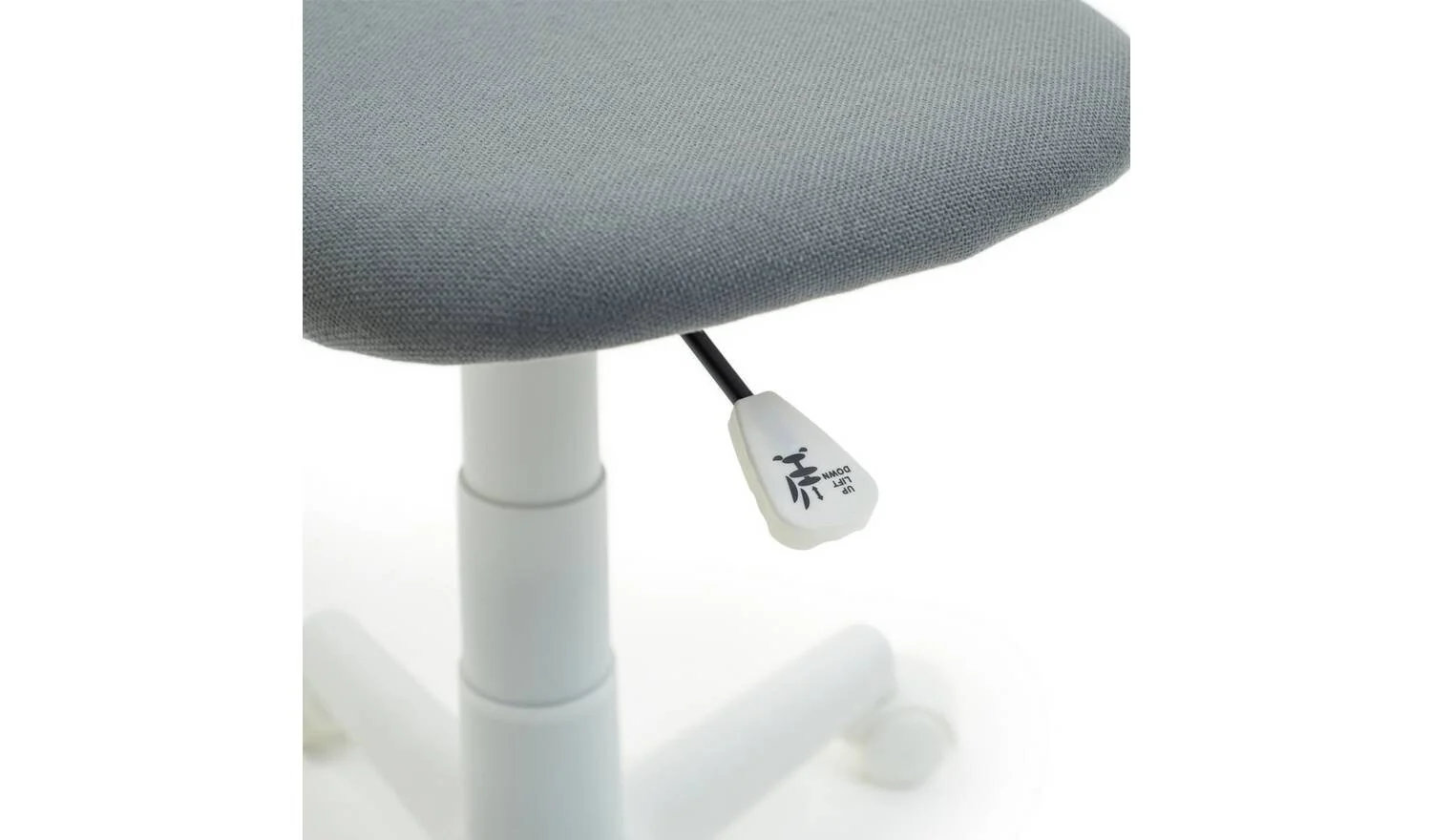 Fabric Office Chair Grey Modern Home Office Furniture Comfortable - Image 6