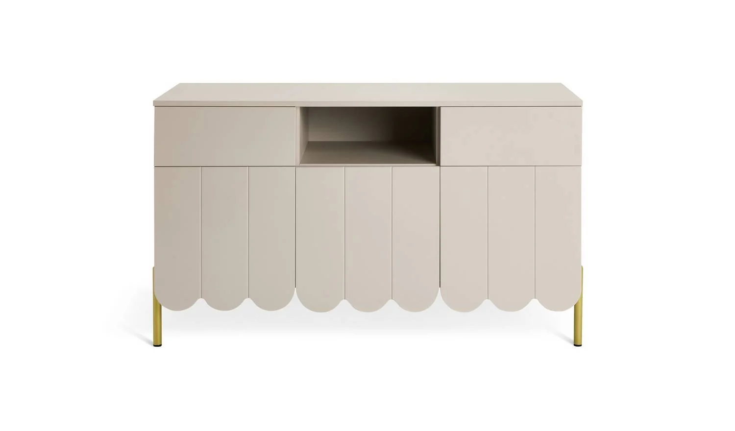 Fala 3 Door 2 Drawer Sideboard Natural Storage Cabinet Living Room - Image 4