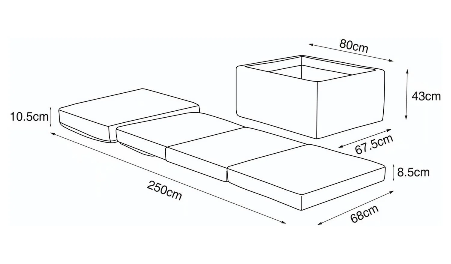 Faron Fabric Bed in a Box Grey Modern Bedroom Furniture Easy Assembly - Image 2