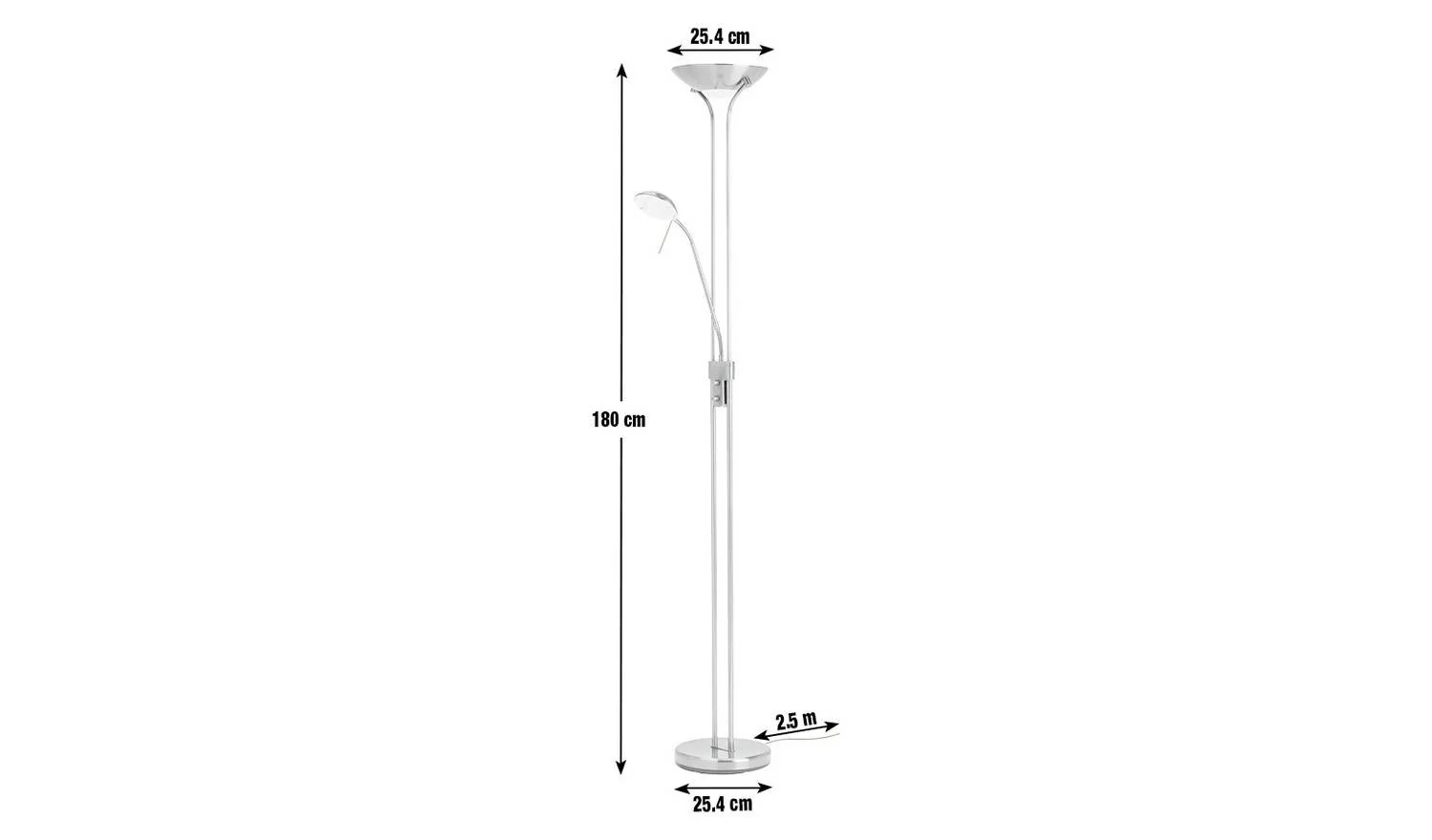 Father&Child Uplighter Floor Lamp Antique Brass Contemporary Light - Image 2