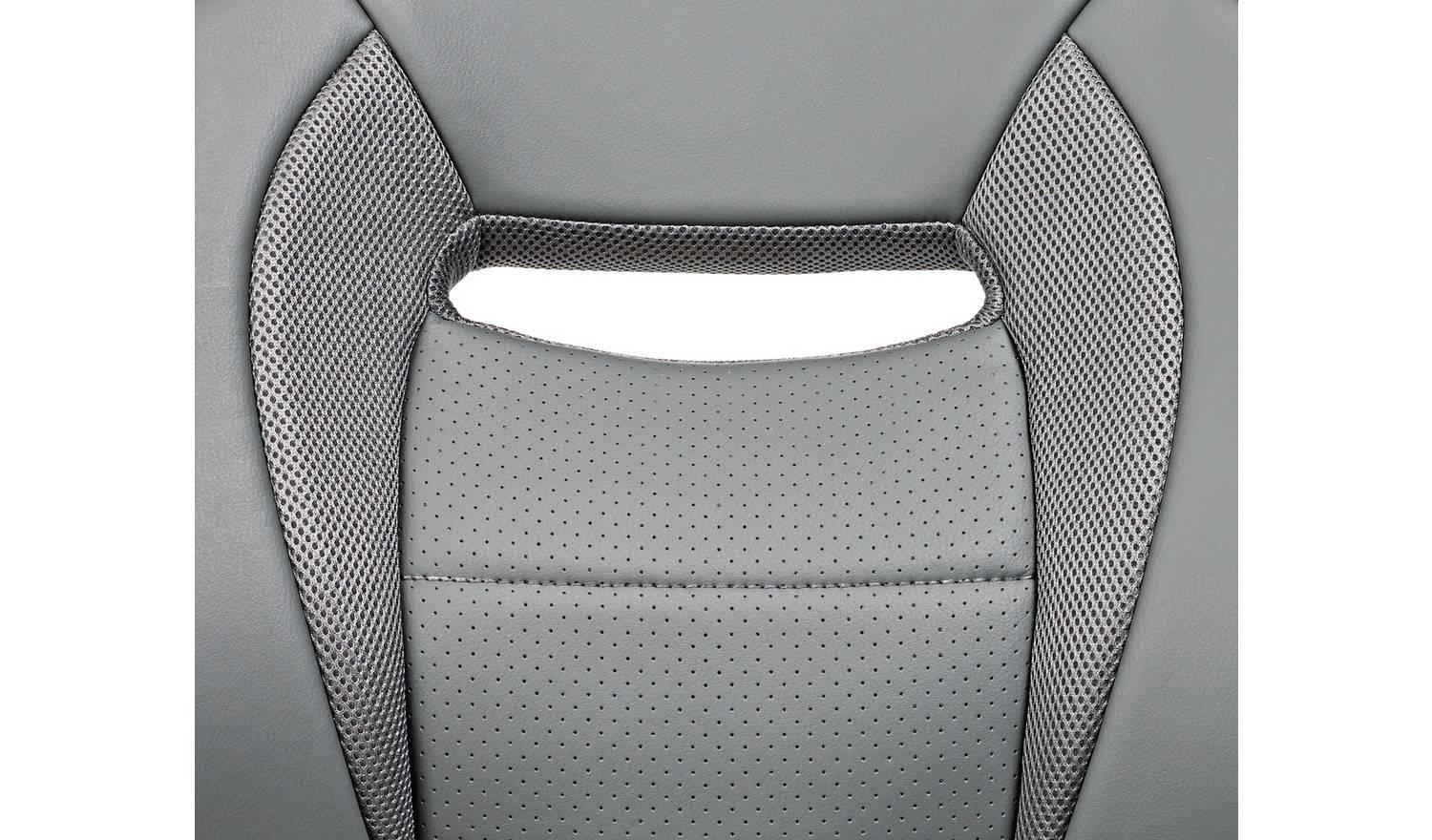 Faux Leather Gaming Chair Grey For PC Gaming Comfortable UK - Image 10