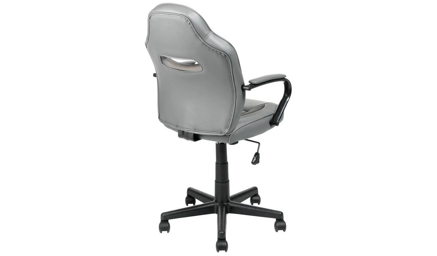 Faux Leather Gaming Chair Grey For PC Gaming Comfortable UK - Image 6